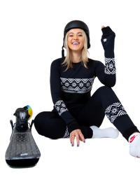 Thumbnail for SNOWCAT Base Layer Set Black