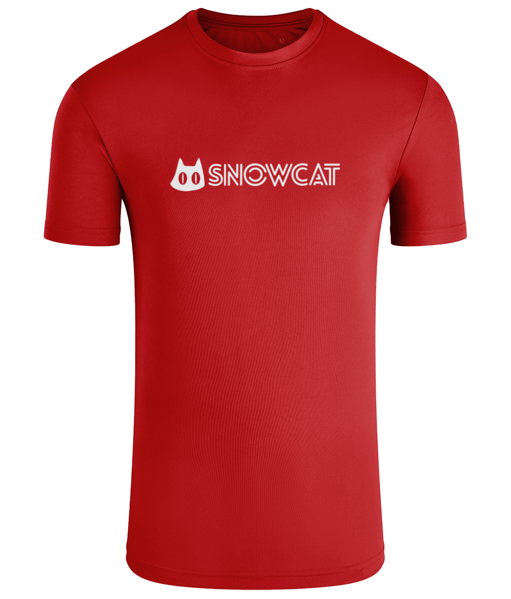 SNOWCAT Text Performance T-shirt Unisex