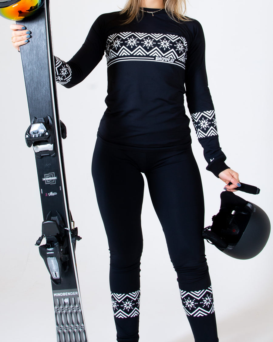 SNOWCAT Base Layer Set Black