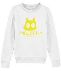 Thumbnail for SNOWKITTEN Kids Recycled Sweatshirt Neon Yellow Unisex