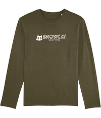 Thumbnail for SNOWCAT Long Sleeve Horizontal Text WHITE