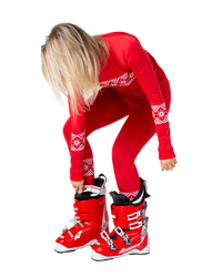 Thumbnail for SNOWCAT Base Layer Set Red