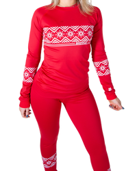 Thumbnail for SNOWCAT Base Layer Set Red