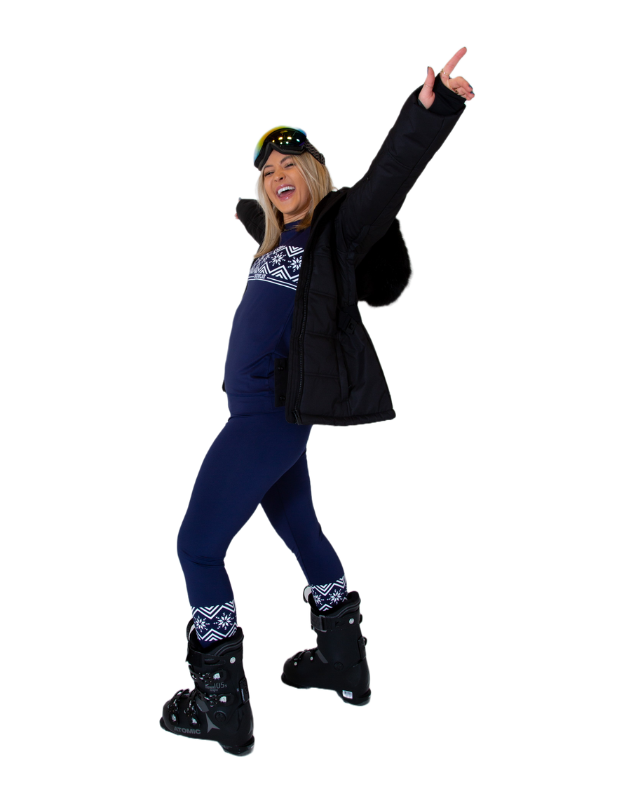SNOWCAT Base Layer Set Navy Blue