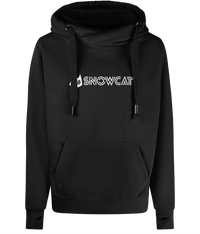 Thumbnail for SNOWCAT Oversized Vegan Cross Neck Text Hoodie Unisex