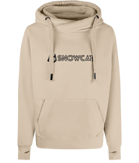 Thumbnail for SNOWCAT Oversized Vegan Cross Neck Text Hoodie Unisex