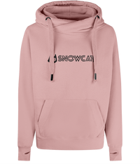 Thumbnail for SNOWCAT Oversized Vegan Cross Neck Text Hoodie Unisex
