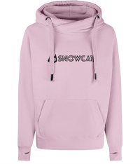 Thumbnail for SNOWCAT Oversized Vegan Cross Neck Text Hoodie Unisex
