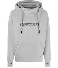 Thumbnail for SNOWCAT Oversized Vegan Cross Neck Text Hoodie Unisex