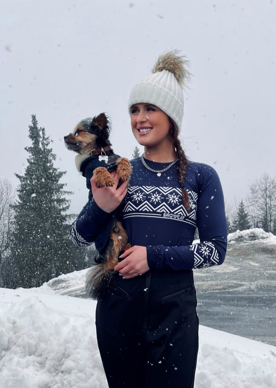 SNOWCAT Base Layer Set Navy Blue