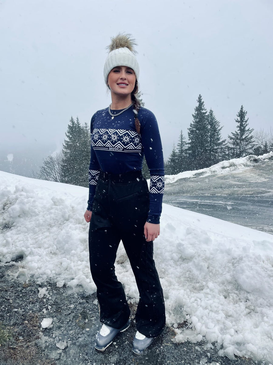 SNOWCAT Base Layer Set Navy Blue