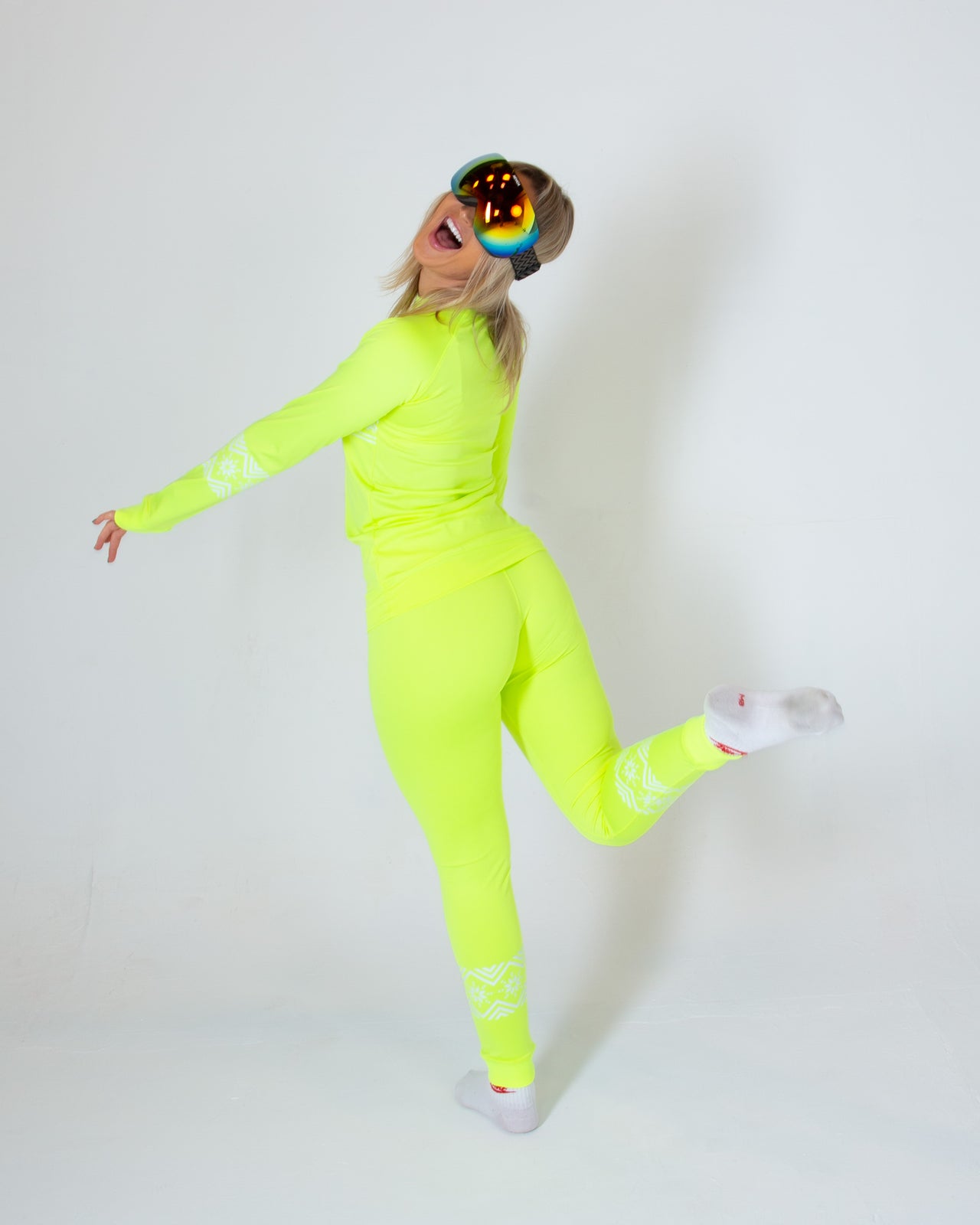 SNOWCAT Base Layer Set Neon