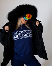 Thumbnail for SNOWCAT Base Layer Set Navy Blue