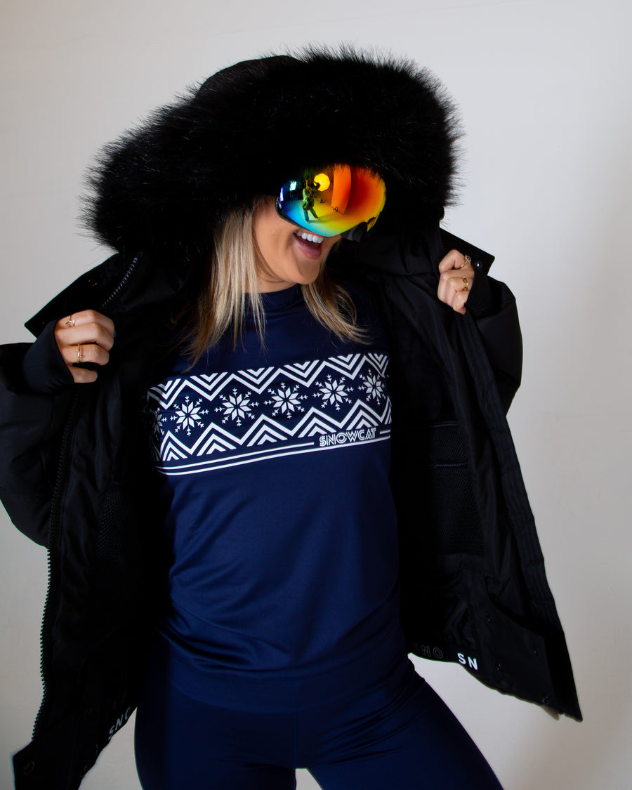 SNOWCAT Base Layer Set Navy Blue