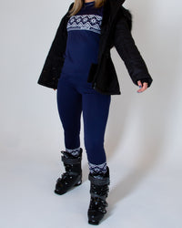 Thumbnail for SNOWCAT Base Layer Set Navy Blue