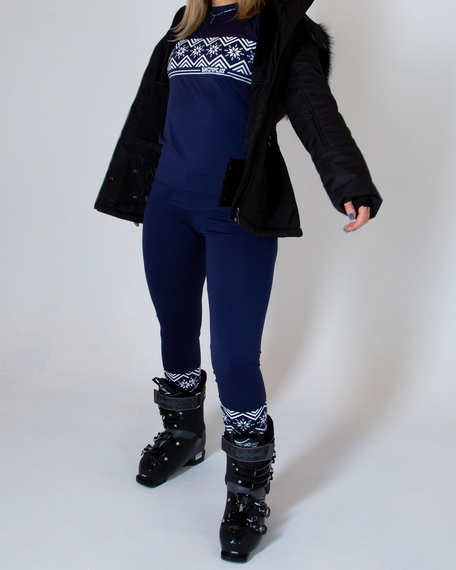 SNOWCAT Base Layer Set Navy Blue
