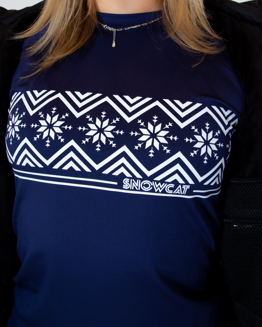 SNOWCAT Base Layer Set Navy Blue