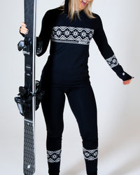 Thumbnail for SNOWCAT Base Layer Set Black