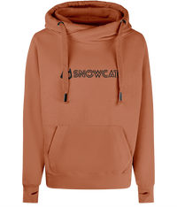 Thumbnail for SNOWCAT Oversized Vegan Cross Neck Text Hoodie Unisex