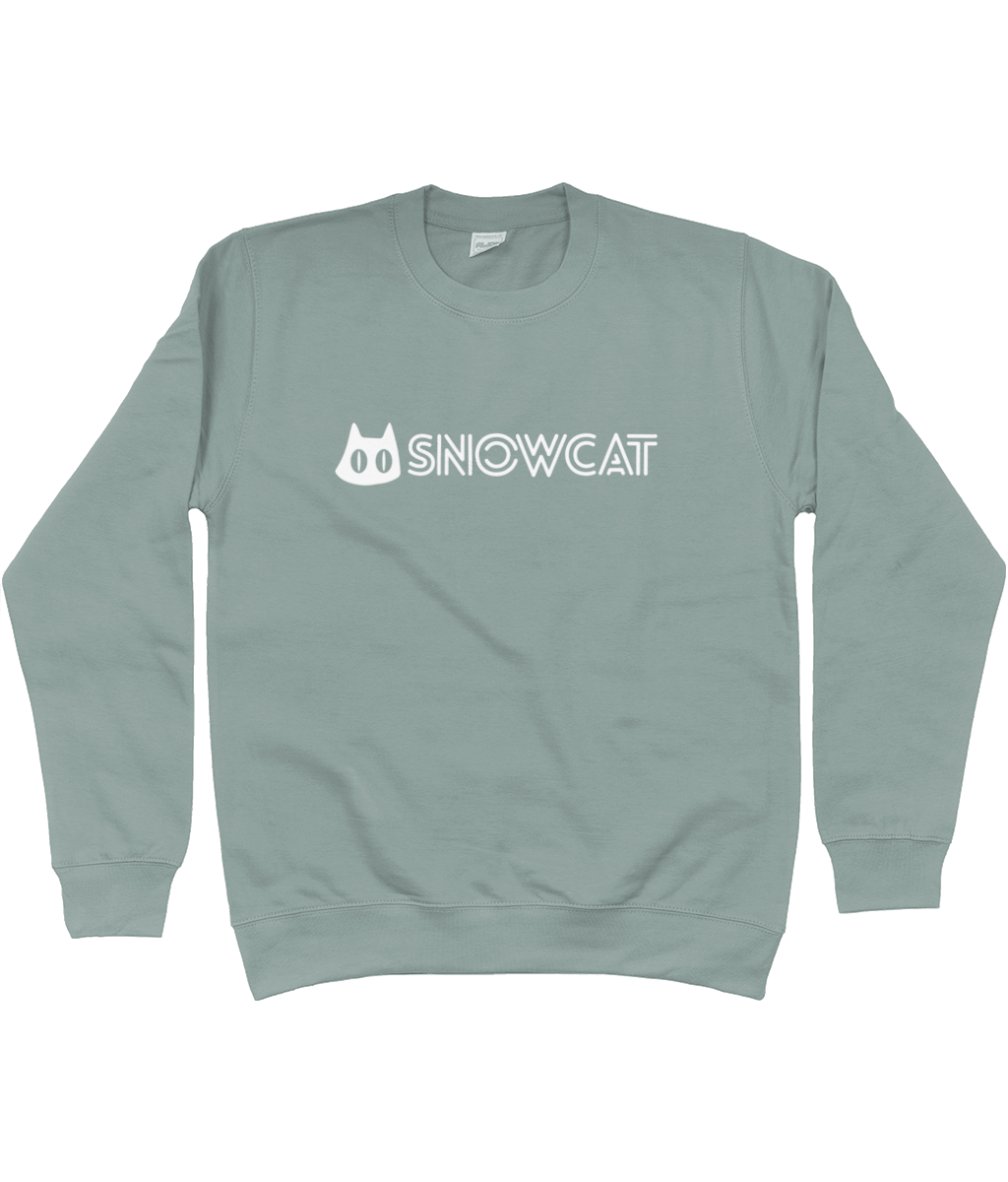 SNOWCAT Text Sweatshirt Unisex