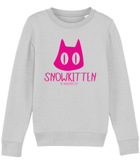 Thumbnail for SNOWKITTEN Kids Recycled Sweatshirt Neon Pink Unisex