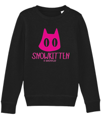 Thumbnail for SNOWKITTEN Kids Recycled Sweatshirt Neon Pink Unisex