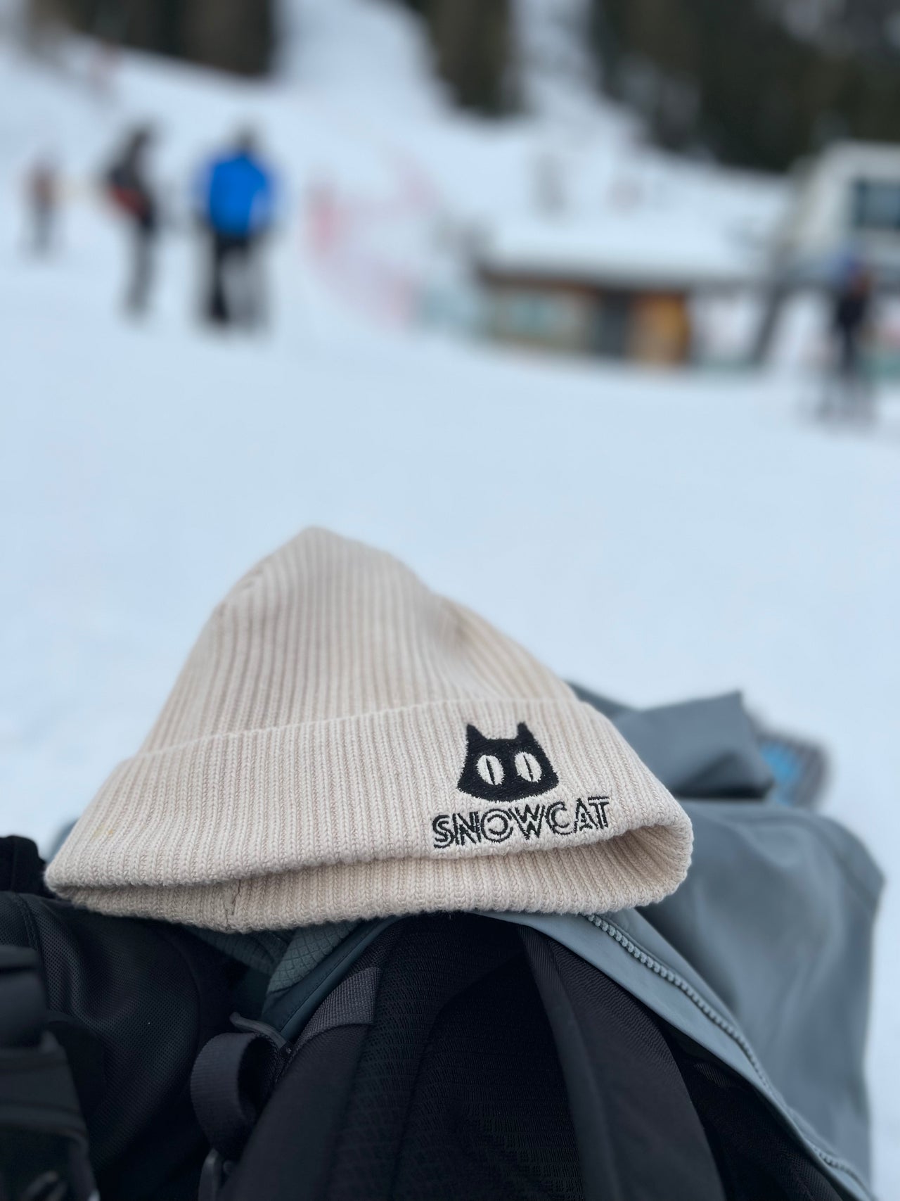 SNOWCAT Logo Organic Beanie